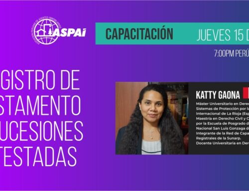 Webinar ASPAI: REGISTRO DE TESTAMENTO Y SUCESIONES INTESTADAS